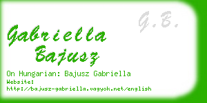gabriella bajusz business card